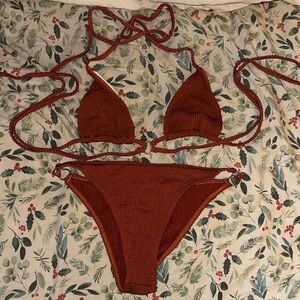 SHEIN Rust Bikini Set